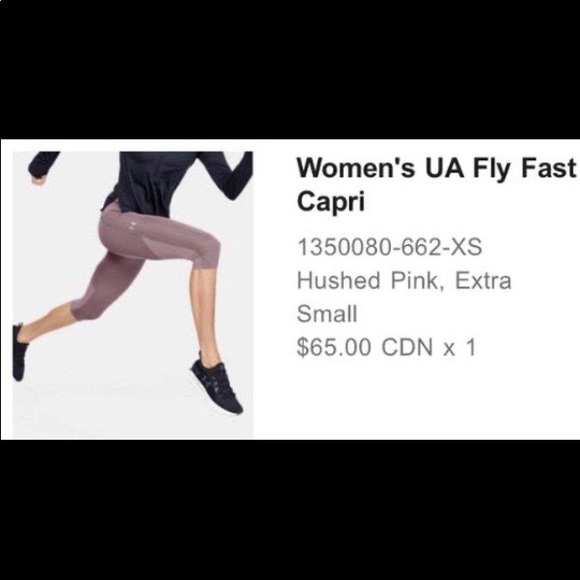 Under Armour fly fast capris! Bundle!$$! - Picture 3 of 4